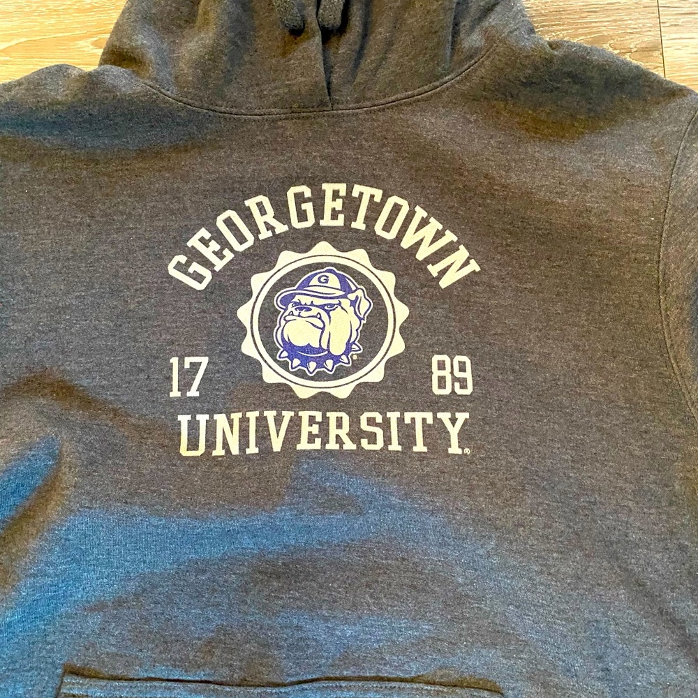 Georgetown Hoodie Grey New Medium Unisex